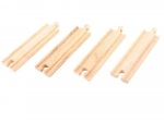 Srednje drvene ravne tračnice Bigjigs Rail 16 cm