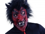 maska vraga s crnom kosom za odrasle