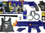 Police play set with shooting sounds and accessories
