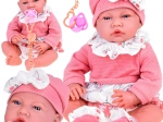 Interaktivna beba 45 cm – mekano tjelešce i ružičasti set s dudušem