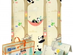 Velika sklopiva XPE pjenasta edukativna podloga 120 × 180 cm – životinjice panda