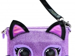 Interaktivna narukvica-torbica PURSE PETS Purdy Purrfect – ljubičasta mačkica s LED očima
