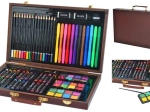 Slikarski set od 81 dijela u drvenom kovčegu