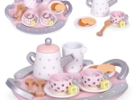 Drveni čajni set šalice čajnik 15 komada ECOTOYS