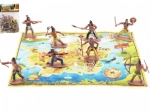 Figurice Indijanaca s mapom