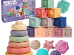 Woopie senzorne građevne kocke 23 kom s prstenovima i lopticama