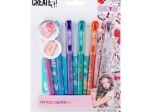 Tetovažni set s mirisnim gel olovkama i šablonama