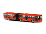 Metalni zglobni gradski autobus – crveni, 18 cm