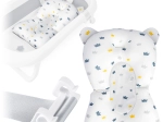 Jastučić za dječju kadicu RICOKIDS – brzo sušeća ergonomična podloga, bijelo‑plava