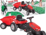 Pilsan pedalan traktor s prikolicom – crveni