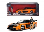 Model automobila iz filma Brzi i žestoki 1997 Mazda RX-7 s figuricom Han Lue