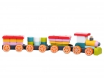 CUBIKA Train with three wagons - wooden puzzle, 35 pieces