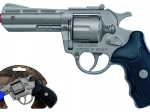 Policijski revolver metalni srebrni metalni 8 metaka