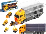 Set tegljač s transporterom i 6 građevinskih autića