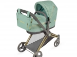 Folding 3-in-1 doll stroller with bag CAPRICCIO, 73 cm