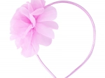 Djevojačka traka za kosu s ružičastim cvijetom