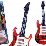 Dječja električna gitara sa svjetlima i melodijama crvena