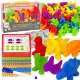 WOOPIE Edukativni Set Učenje Brojanja Montessori Dino Puzzle 95 kom