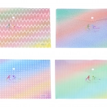 Plastična mapa s drukom 33 × 23 cm – šareni uzorci