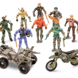 The Corps vojnici s motorom – set 8 figurica 11 cm