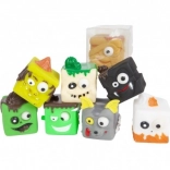 Antistresna stiskača kocka čudovište od silikona 6 × 6 cm, mix vrsta