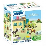 PLAYMOBIL Junior farma s traktorom, prikolicom i životinjama