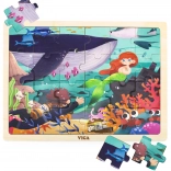 Drvene puzzle VIGA – Tajne mora, 24 dijelova