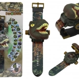 Sat s projektorom 3D dinosaurus Tyrannosaurus Rex 22cm