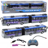 Policijski autobus RC s LED svjetlima sivi 1:32