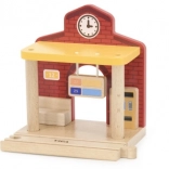 drveni željeznički kolodvor sa zvukom