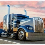 Dijamantno slikanje Plavi kamion 30x40 cm