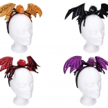 Karnevalska traka za kosu s ušima i ukrasnim paukom