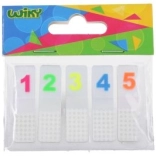 Samoljepljivi blok s trakama – brojevi, 5×20