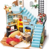 rolife minijaturna kućica dnevni kutak – diy set s led rasvjetom