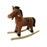 Smeđi konjić za ljuljanje 71 × 28 × 65 cm