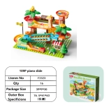 Safari građevni set s kulichkom stazom i ksilofonom, 109 dijelova