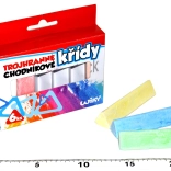 Trokutaste obojene kreda za pločnik, 6 kom