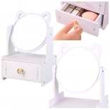 Mini toaletni stolić sa zrcalom i ladicom s ručkama