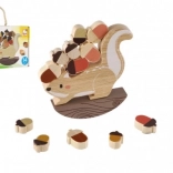 Bino balansirajuća igra vjeverica od drva