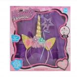 Dječji kostimski set jednorog – tutu suknjica, obruč za kosu i čarobni štapić