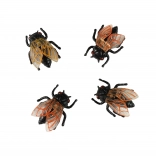 Dekorativne plastične muhe za Halloween 4 kom