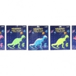 Svjetleće naljepnice za tamu Dinosauri 25,5 × 31 cm