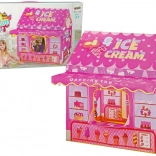 Šator za princeze Sladoledarnica Ružičasti Svjetleći Zvjezdice