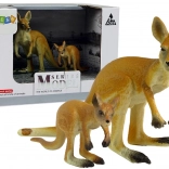 Set od 2 figurica klokana s mladunčetom – životinje svijeta