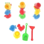 Set za pijesak s lopaticom, grabljicama i kalupima