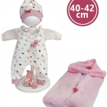 Odjeća za lutku NEW BORN 40–42 cm – 4-dijelni set s dvostranom dekicom
