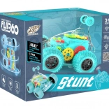 RC auto prozirno zeleno kaskadersko s LED i zvukom