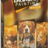 dijamantno slikanje na ramu pas – triptih 40 × 20 cm + 30 × 20 cm