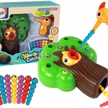 Magnetička vještinska igra ulovi crvića i nahrani ptičicu