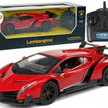 Trkaći auto R/C 1:24 Lamborghini Veneno crveni s LED svjetlima